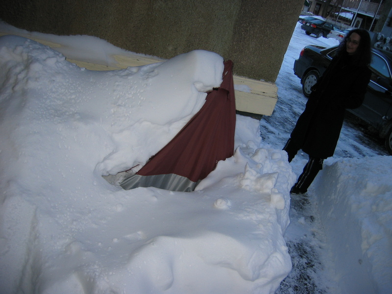 Darxus' bike under snow