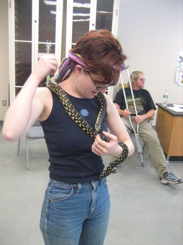 Zeph with Madagascar Hognose