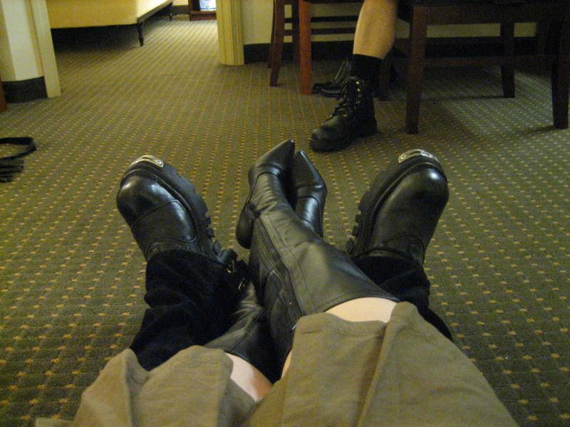 Zeph and Darxus' boots