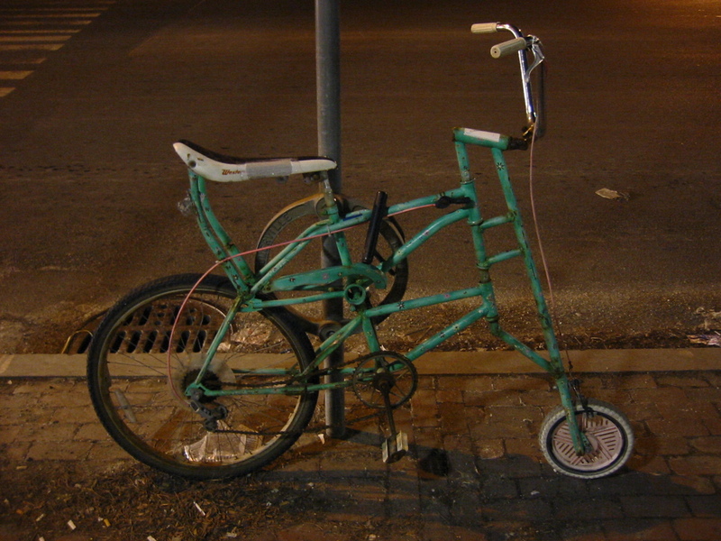 silly bike at davis square