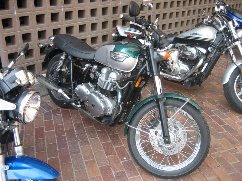 a Triumph Bonneville