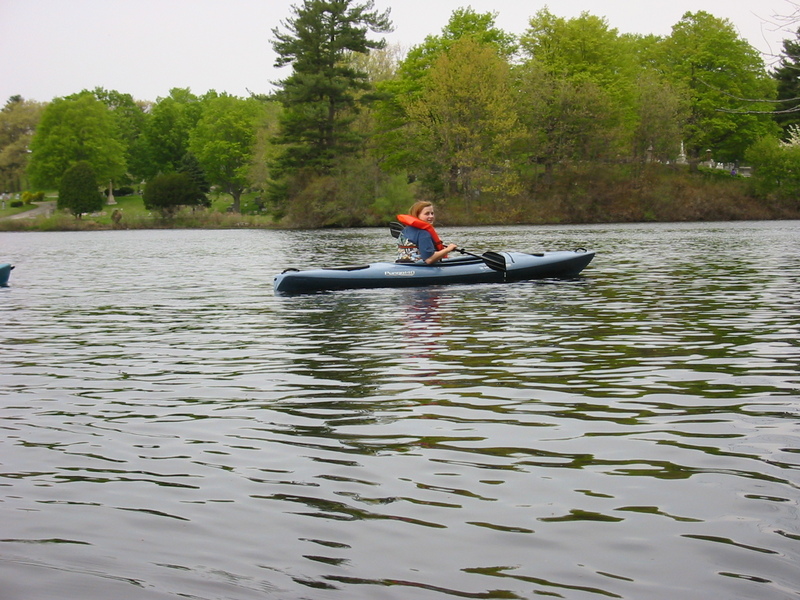 Nita in her kayak