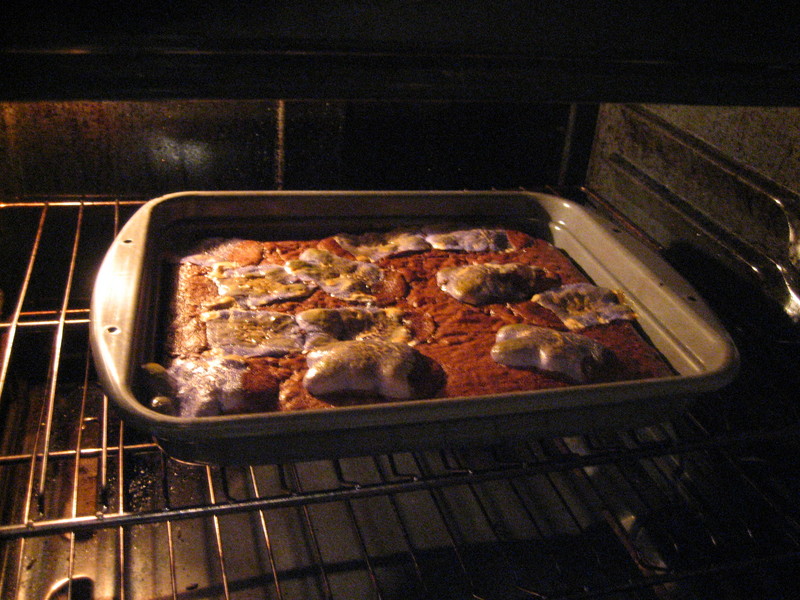 Zeph's peep bunny brownies