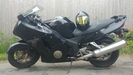 2003 Honda Blackbird, HCJ CL-17, gold face shield