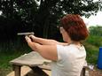 Lisa with Ruger .22