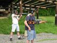 Barry with AR-15, Doug with Dragunov