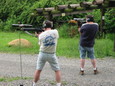 Barry with AR-15, doug with Dragunov