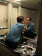 Zeph putting on makup