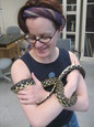 Zeph with Madagascar Hognose 