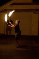 Fire spinning.