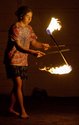 Fire spinning.