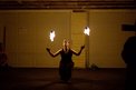 Fire spinning.