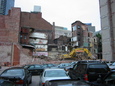 wrecked building in chinatown
